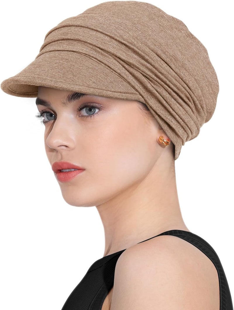 Awefeel Chemo Headwear Viscose Newsboy Cap for Women Fall and Winter Hats - Image 3